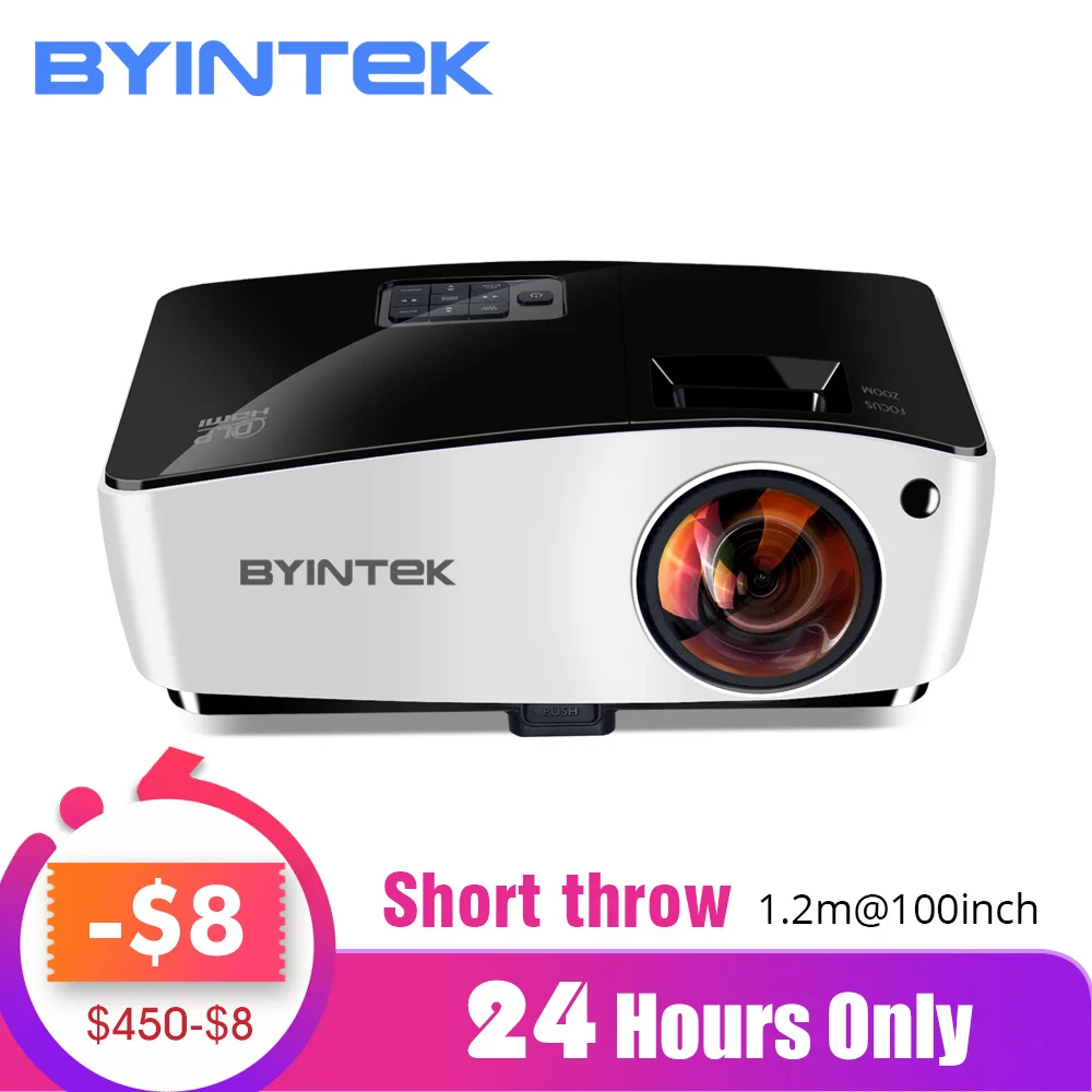 BYINTEK Cloud K5 DLP, короткое 3D видео HD проектор для дневного света, образование, голограмма, бизнес, Full HD, 1080 P, кино, домашний кинотеатр