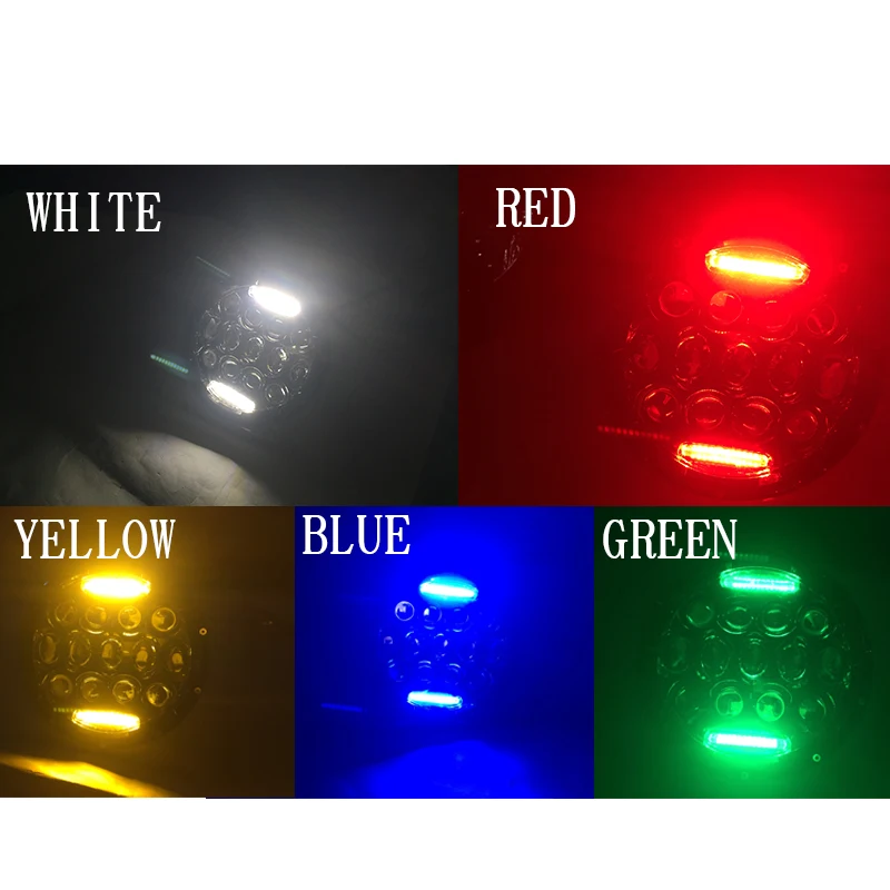 Привет/ближнего света 75 Вт 7 дюймов круглый светодиодные лампы для авто off road фары