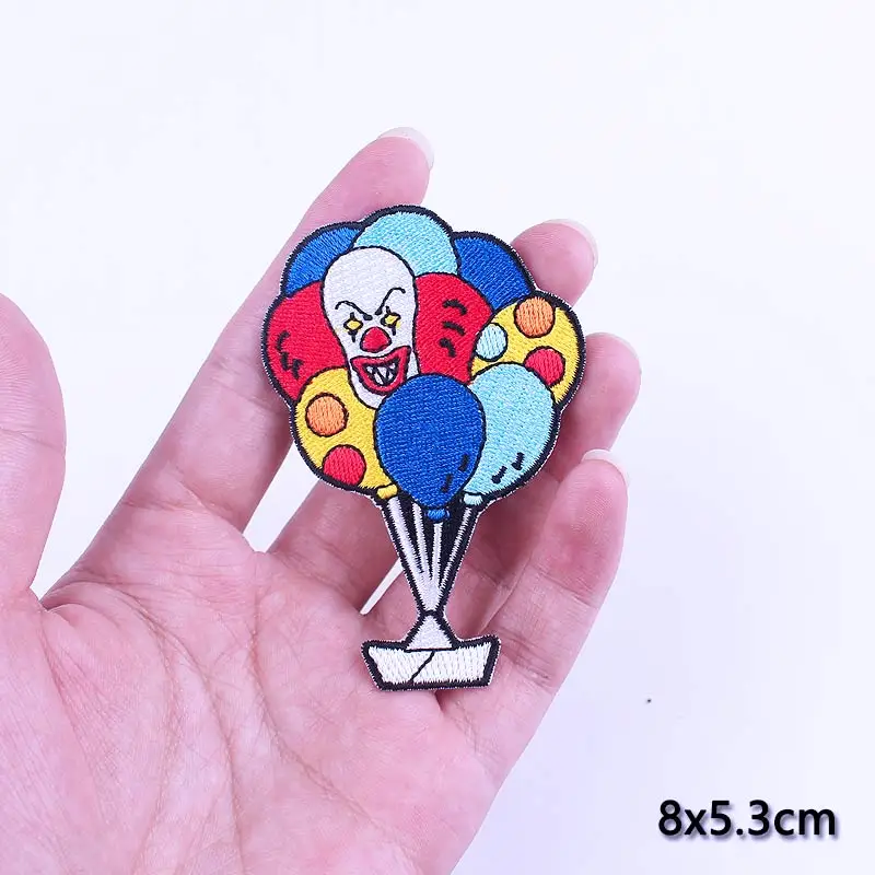 

DIY Embroidery Patch Rock Heart Patches On Clothes Van Gogh Iron On Patches For Clothing Punk Biker Patch Applique Badge Stripe