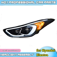 car accessories for hyundai elantra headlights elantra led 2011 2016 headlight drl lens double beam h7 hid xenon car accessories