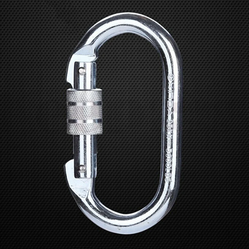 1 pcs o shape 25kn safety buckle rock carabiner 1 pcs 8 shape descender rock climbing carabiners downhill ring free global shipping