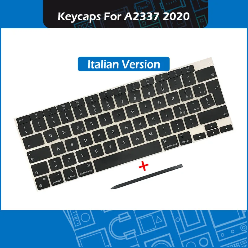 

5 set 10 set Laptop A2337 Italiano Italian Standard Keys Keycap For Macbook Air Retina 13" A2337 Keycaps Keyboard Repair 2020