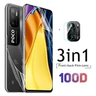 Мягкая Гидрогелевая пленка для передней и задней панели Poco M3 Pro 5G, Защитная пленка для экрана Xiaomi Poco M 3 M3 Pro Poxo M3Pro, стеклянная пленка для объектива камеры