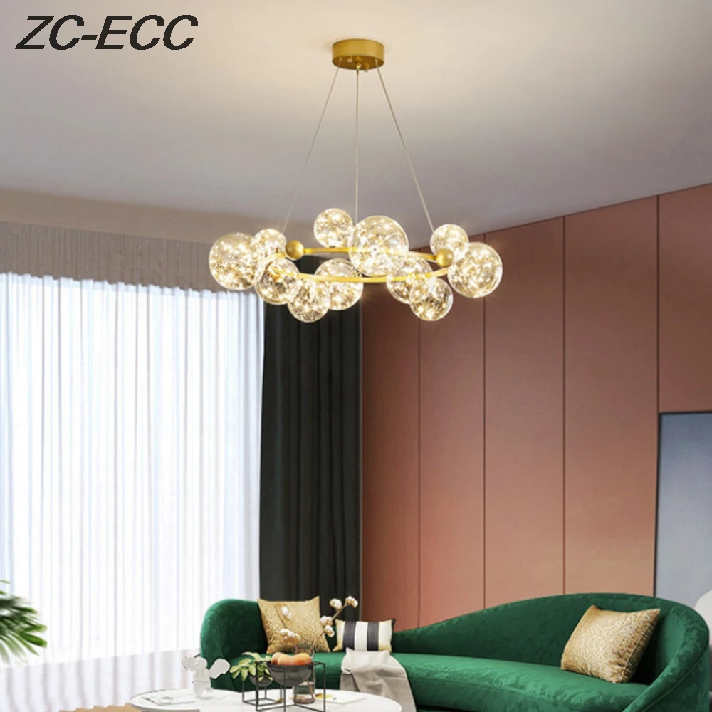 ZC-ECC современный подвесной светильник Gypsophila для гостиной столовой спальни