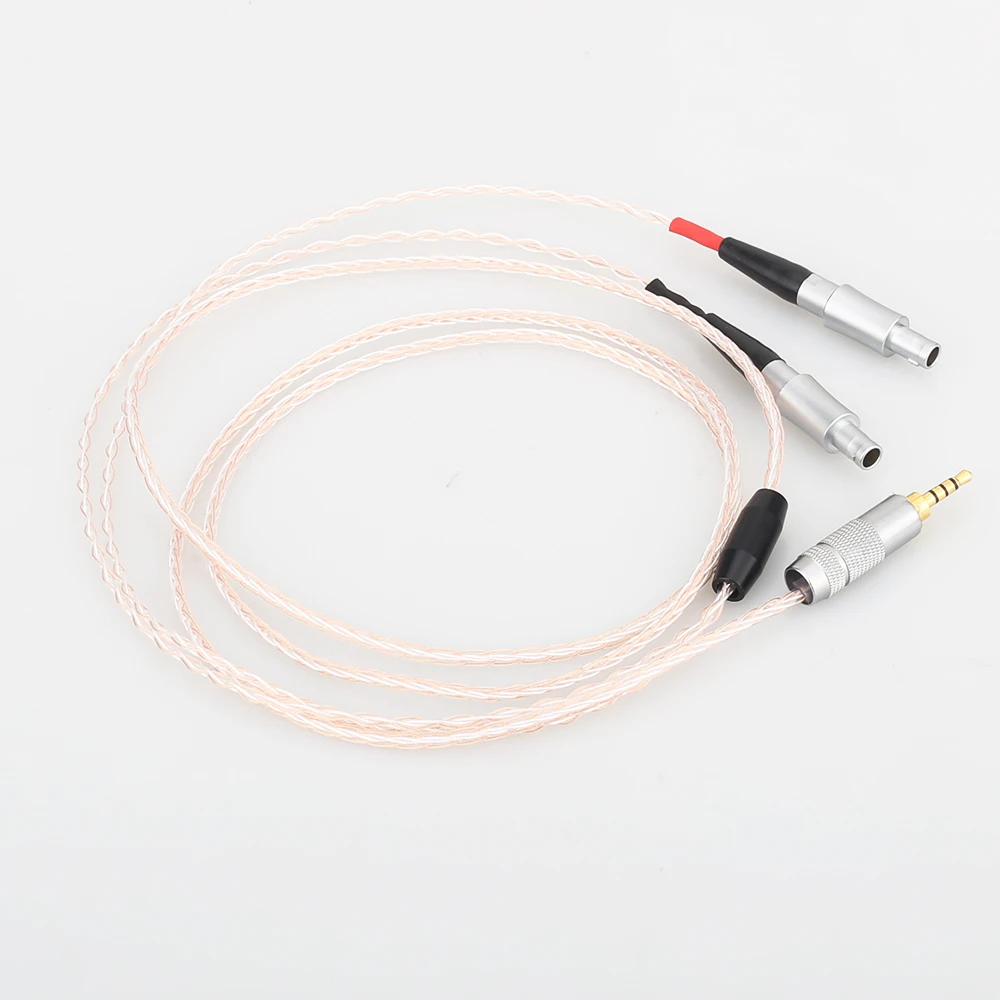 Hi-Fi 2 5/3 5/4 4 мм/XLR сбалансированный Кристальный одиночный Медный Серебряный