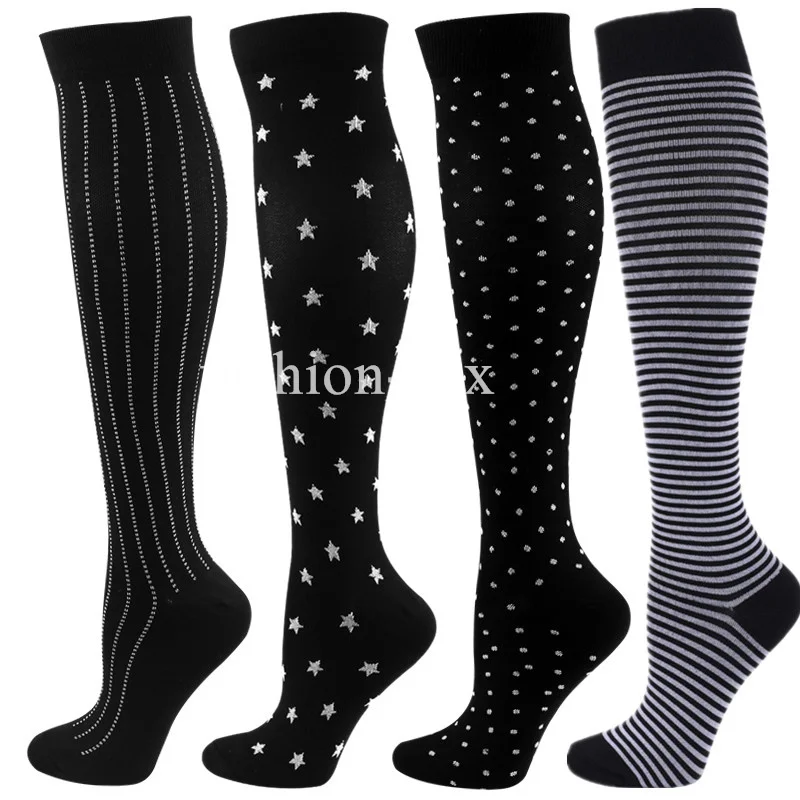 

1 Pair Socks Compression Golfs Sports Socks 20-30mmHg Fit For Pregnancy Swelling Sport Socks Men And Women Hiking Running Socks