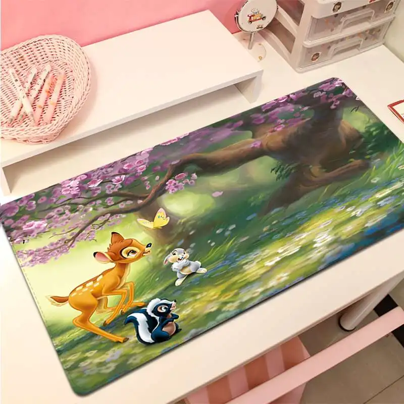 

Disney Cartoon Bambi elk In Stocked Unique Desktop Pad Game Mousepad Size for Keyboards Mat Mousepad for boyfriend Gift