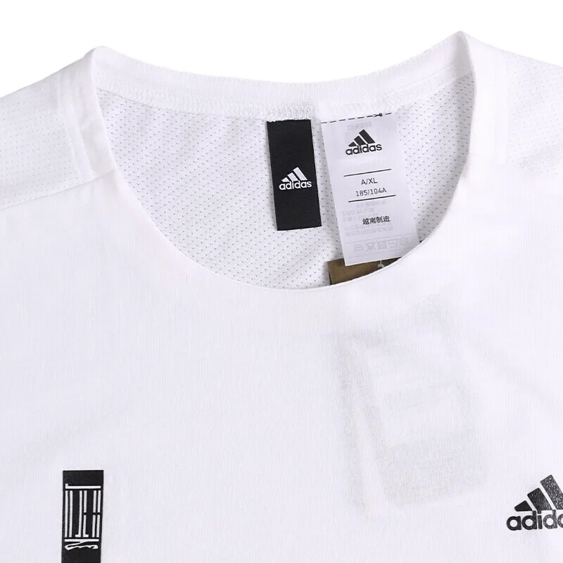 Новое поступление оригинальных мужских футболок Adidas WJ SS WV MIX спортивная одежда с