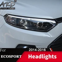 car styling headlights for ford ecosport led headlight 2014 2016 head lamp h7 drl signal projector lens automotive accessories