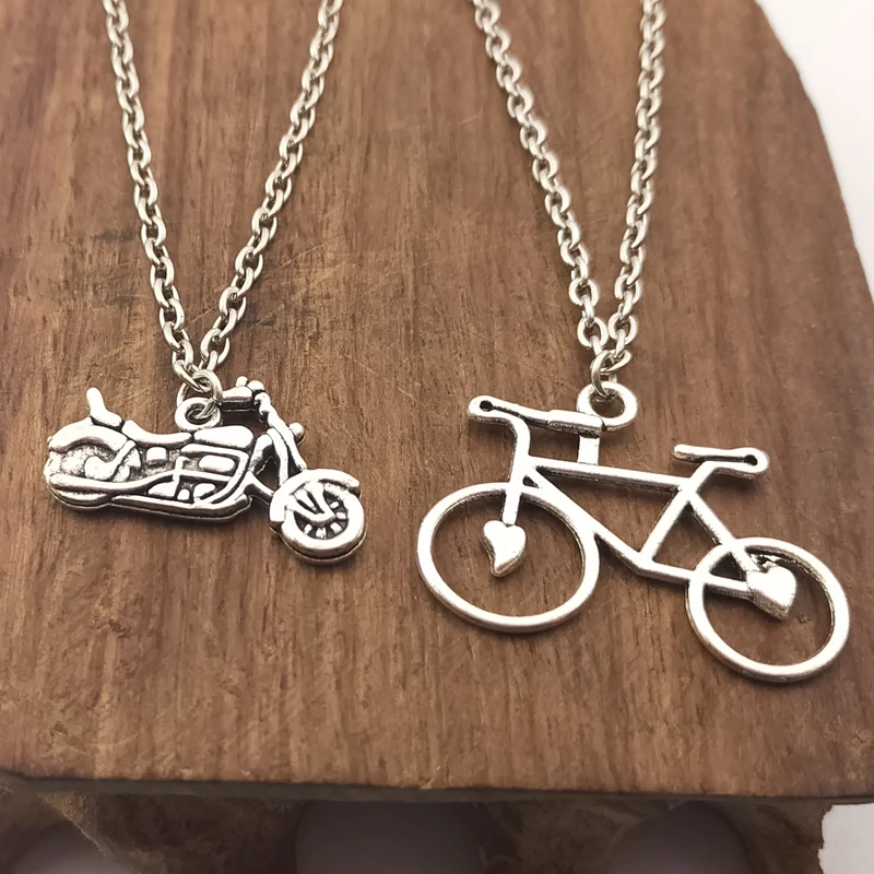 Милое маленькое Велосипедное ожерелье для женщин лучший друг подарки ювелирные
