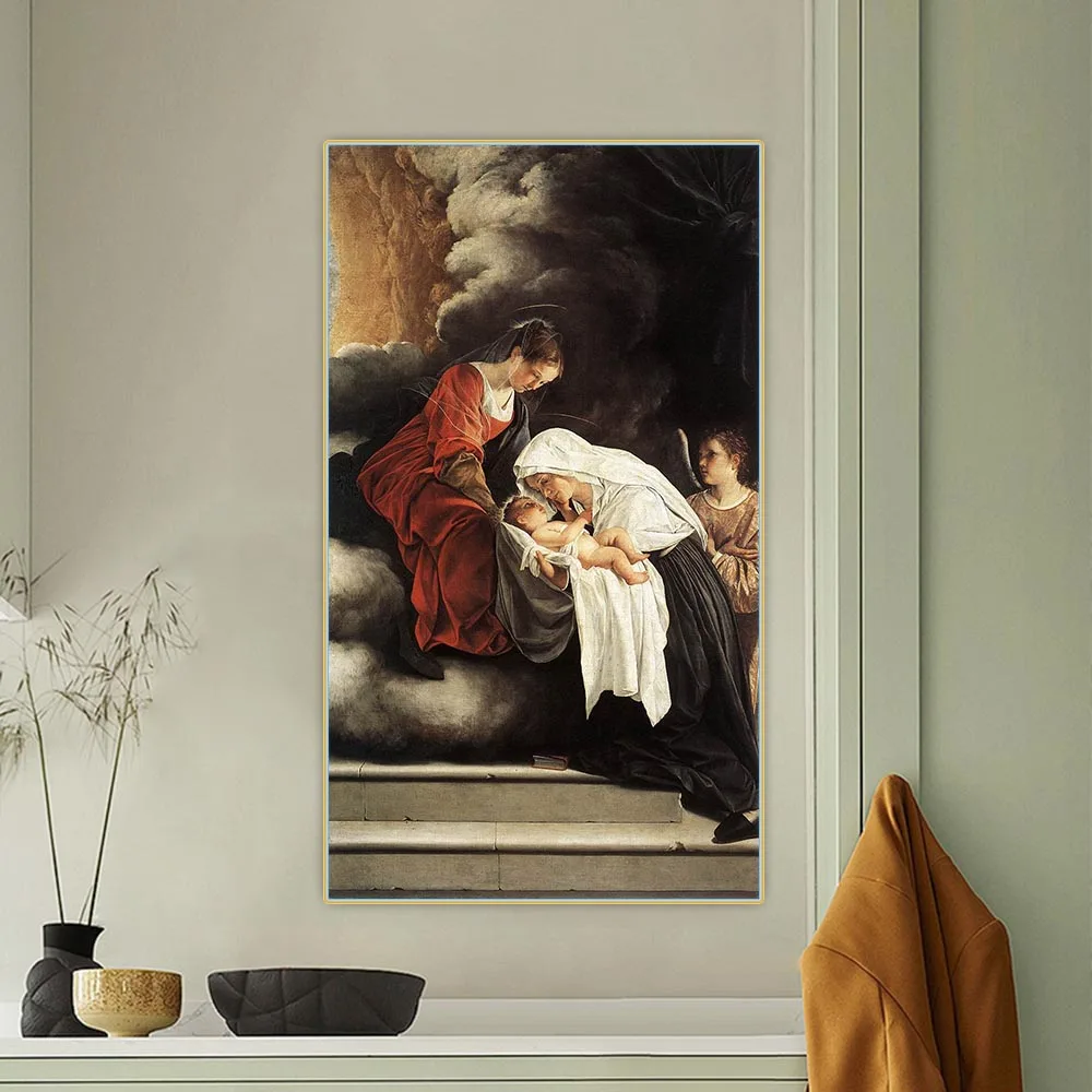 Orazio Gentileschi Vision of St Франческа романа картина маслом на холсте эстетическое