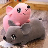 new lovely pink grey mouse plush toys doll cute soft stuffed mouse pillow children gift home sofa decoration kids toys kawaii