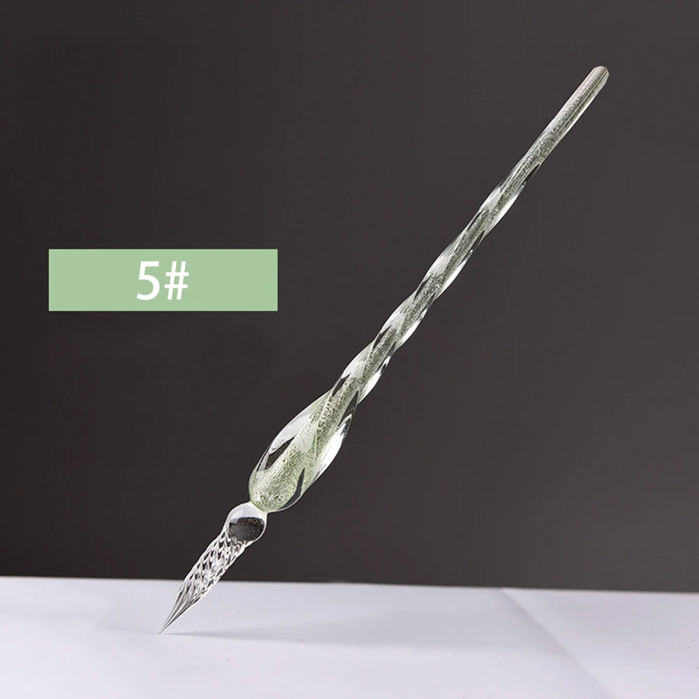 

Glass Signature Pen Dip Pen Fountain Pens Crystal Dip Sign Craft Collection Supply Bussiness Offices School Stationery