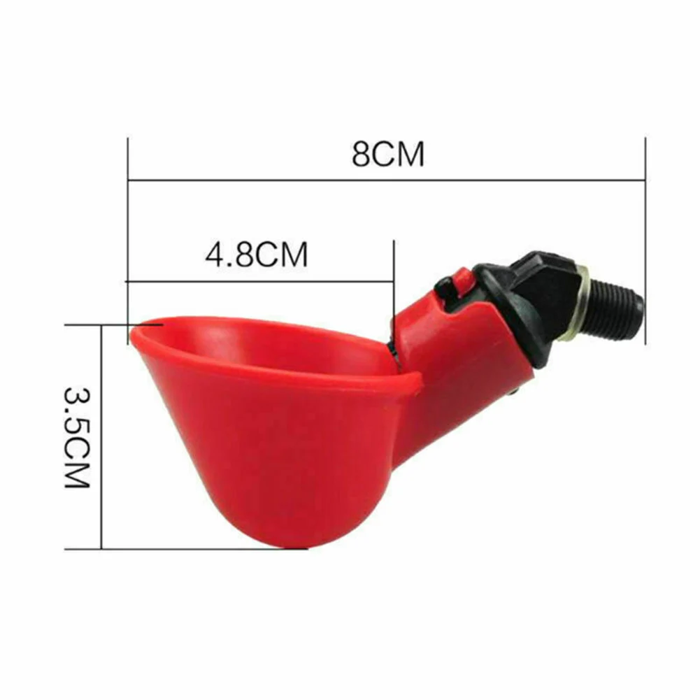 

10pcs Fully Automatic Poultry Drinking Cup Chicken Pigeon Waterer Water Saving