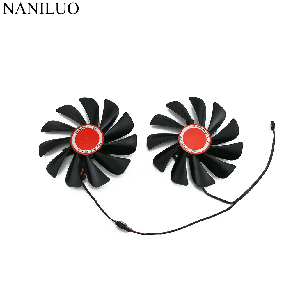 

2PCS/lot 95MM FDC10U12S9-C CF1010U12S Cooler Fan Replace For XFX AMD Radeon RX 580 590 RX580 RX590 Graphics Card Cooling Fan