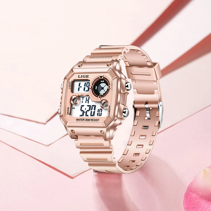 Electronic Watch For Women Sport Waterproof Date Alarm Clock 2021 LIGE New Fashion Female Watches Top Brand Luxury Chronograph enlarge