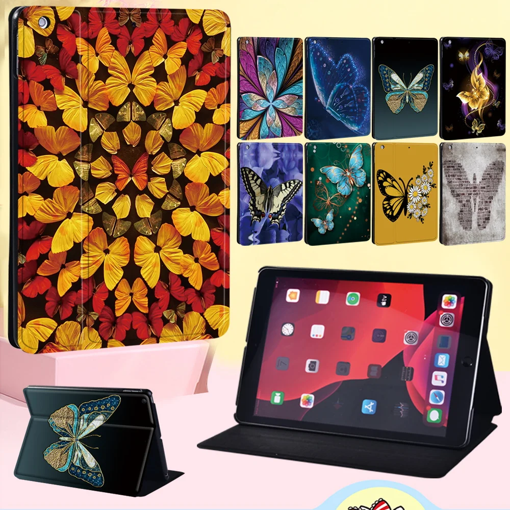 

New Tablet Case for Apple IPad 8/iPad (5/6/7th Gen)/Mini1 2 3 4 5/iPad 2 3 4/Air 1 2 3/Pro 11 - Anti-fall Butterfly Cover Case