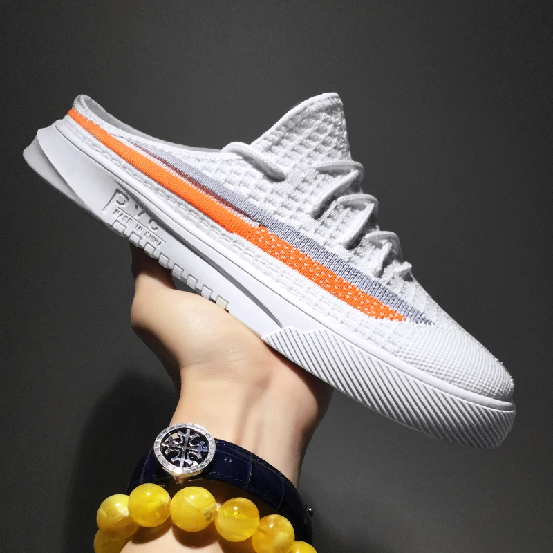 

Сандалии на резиновой подошве для мужчин, мужские пляжные босоножки для работы на открытом воздухе, большие размеры