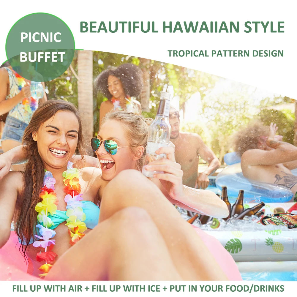 А надувной бар обслуживания салат буфет охладитель льда напиток для пикника стол