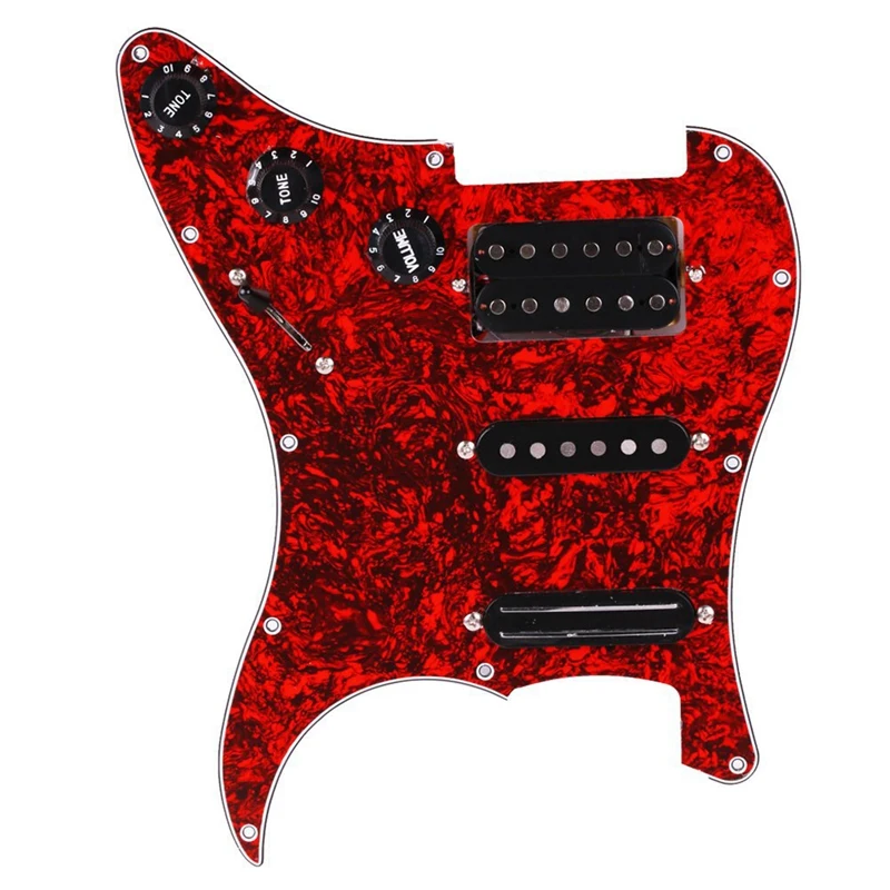 Прямая поставка-Гитара Pickguard 3-Ply SSH загружен Предварительно проводной Humbucker