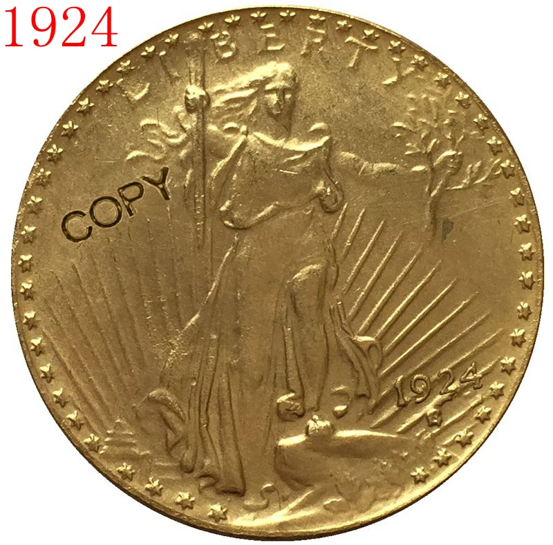 США 1924 $20 St. Копия монеты с изображением гауденция | Дом и сад