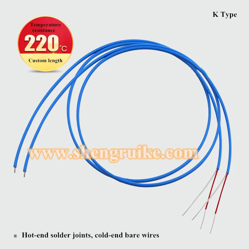 PTFE Thermocouple Wire Thermometer Bare End Temperature Sensor K Type T | Инструменты