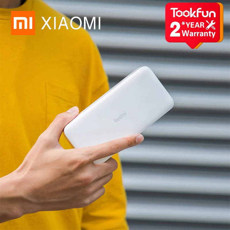 Xiaomi Redmi Power Bank 20000mAh 18W Fast Charging USB Type-C Portable Battery Dual Input Output Two-Way Mobile Phone Charger | Мобильные