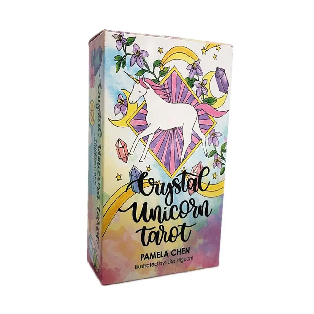 

Crystal Unicorn Tarot Cards, Guide, Divination, Fate, Oracle, Tarot, 78 Cards/ Sets, Family Party Card Games, Deck, 2021 New