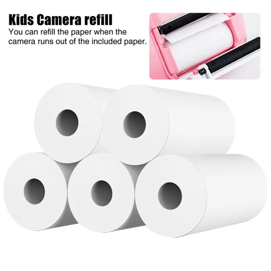 10 рулонов% 2Flot 57% 2A30 мм термобумага бумага белый дети камера мгновенная печать дети камера печать бумага замена аксессуары детали