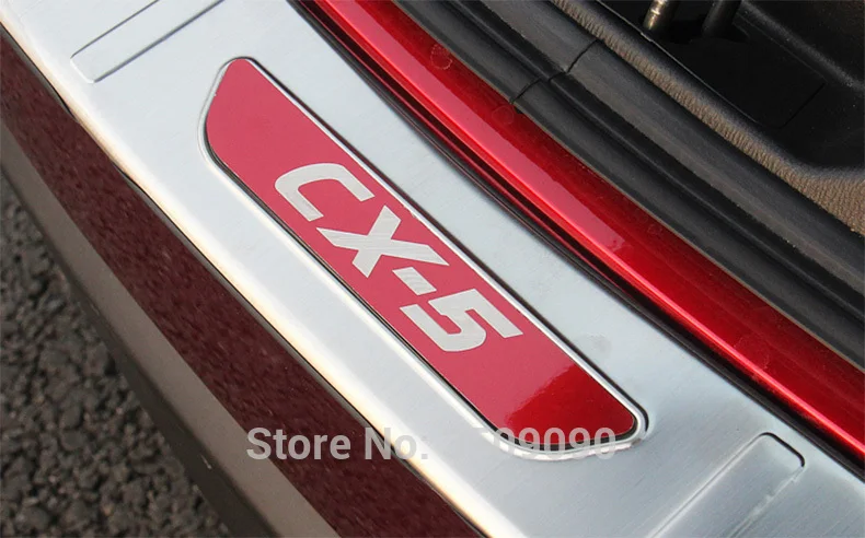 

Car Rearguards Trunk Box Rear Tail Bumper Pedals Plate Stickers Trim Styling For Mazda CX-5 CX5 2017 2018 2019 KF