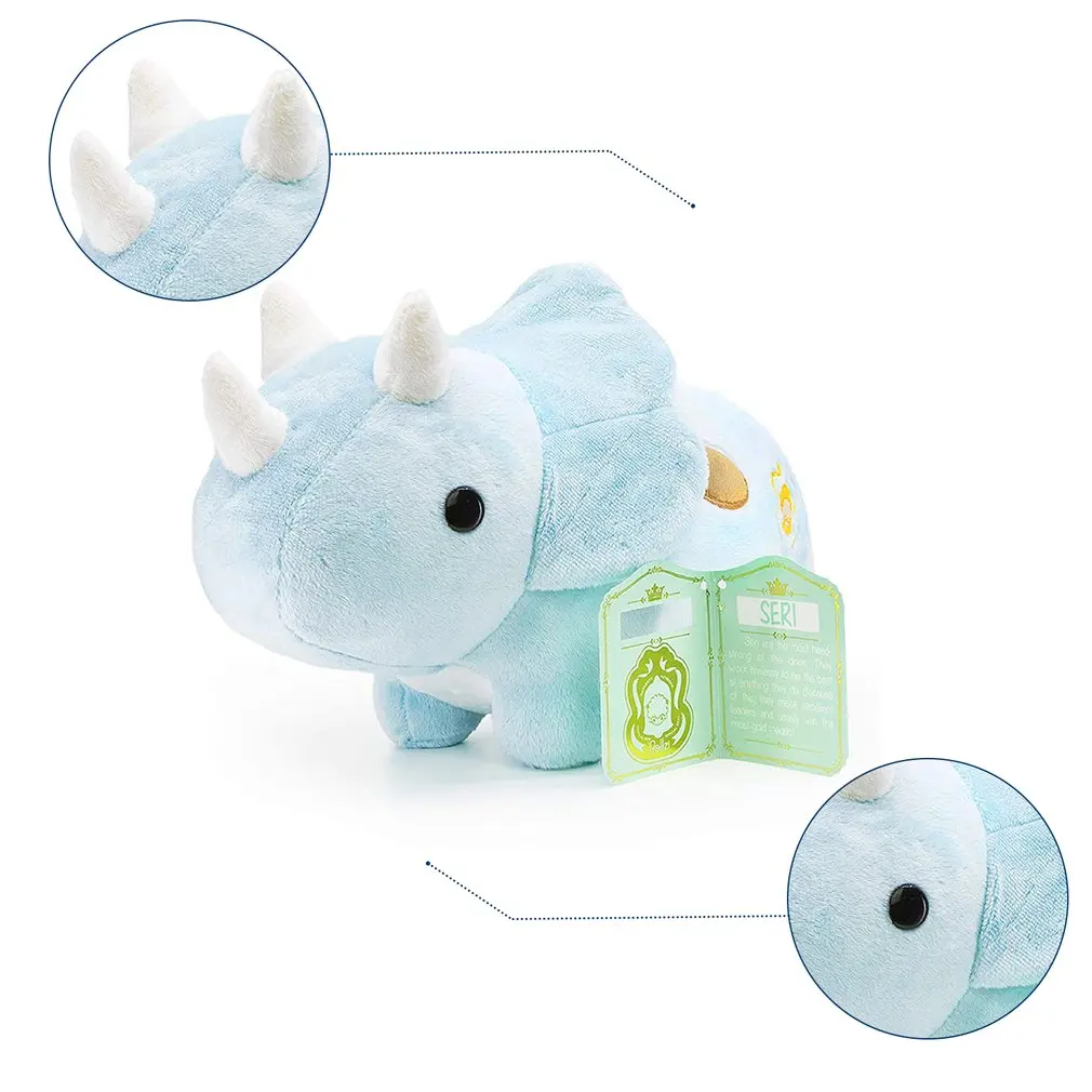 

Triceratops Cute Stuffed Animal Plush Toy - Adorable Soft Dinosaur Toy Plushies and Gifts - Perfect Present for Kids, Babies