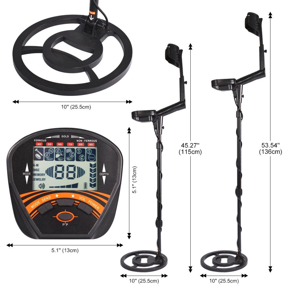 TX 950 профессиональный Подземный металлоискатель de Metal Search Pinpointer Gold Detector Treasure Hunter