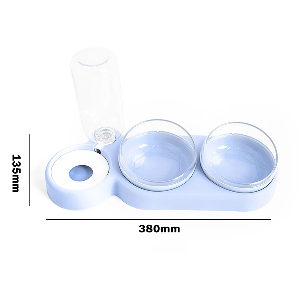 

3 in 1 Cat Food Bowl Automatic Watering Drinker Moisture Proof Mouth Drinking Dry Wet Food Bowl Anti Overturning Pet Dog Feeding