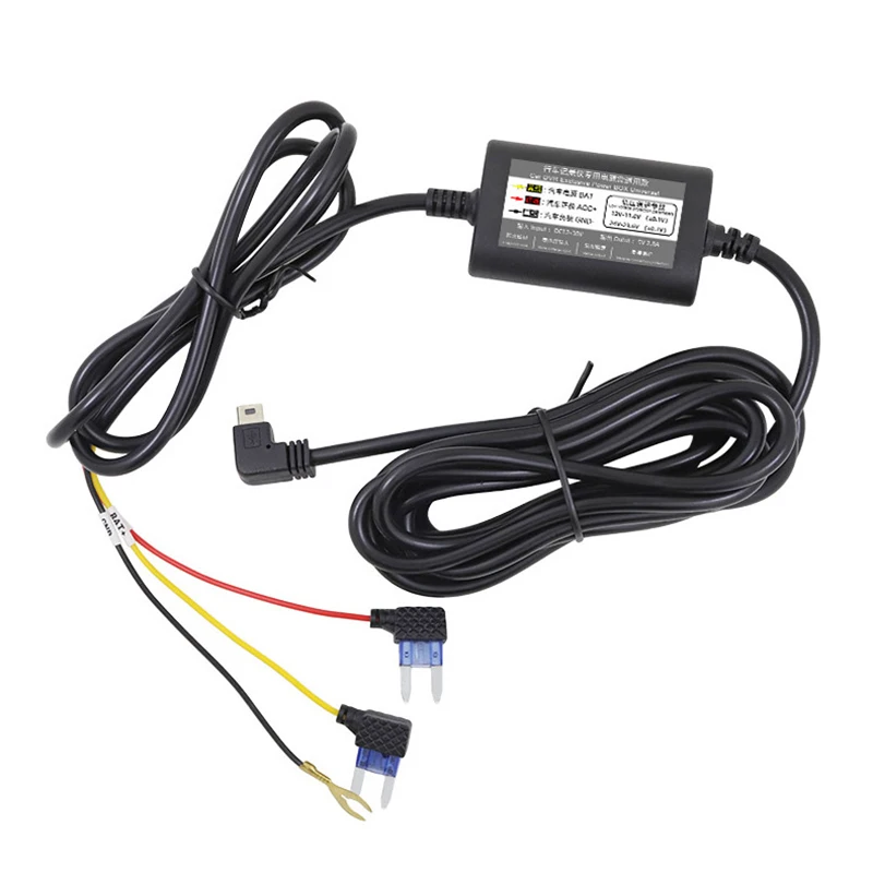 Шнур питания для видеорегистратора с защитой от низкого напряжения 12 В до 5