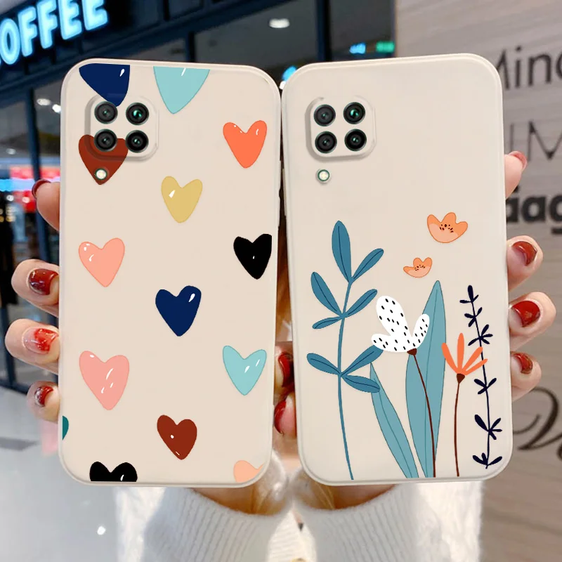 

P30 Lite Case For Huawei P50 Pro P40 Lite Cover Honor 50 Pro 20 9X 8A Pro 20s Phone Cover Silicone Lens Full Protective Bumper
