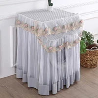 romantic lace washing machine cover dustproof embroidery floral home decor protector washing machine covers 606085cm