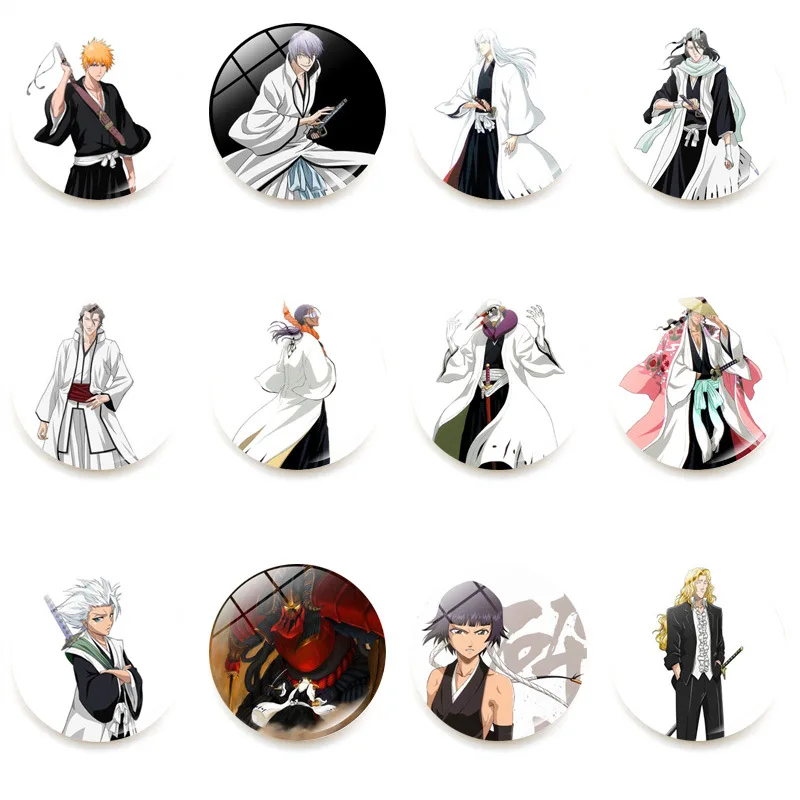 

Anime Movie BLEACH Kurosaki ichigo Adult Aciton Figures Glass Fridge Magnets Classic toys Gifts for Children home decoration