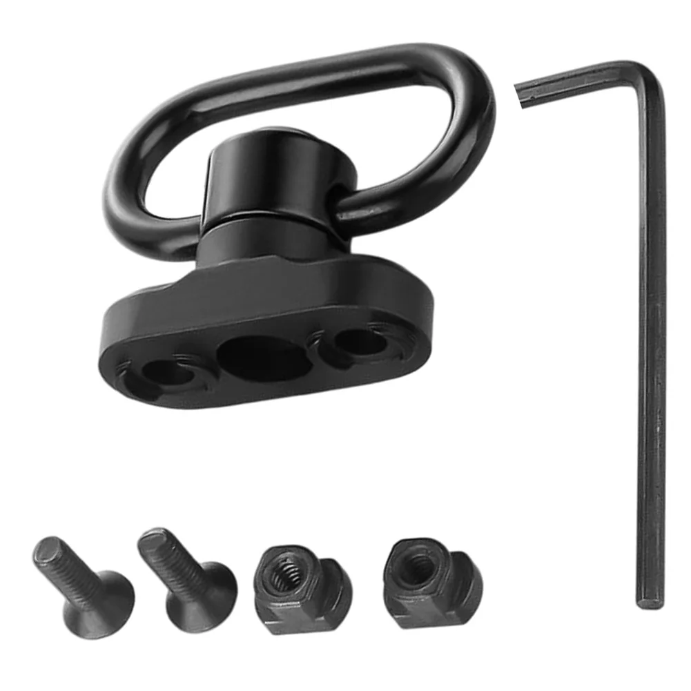 

1.25” QD Sling Swivel Heavy Duty Quick Detach Push Button Swivels for Two Point Sling 360°Rotatable Easy to Mount