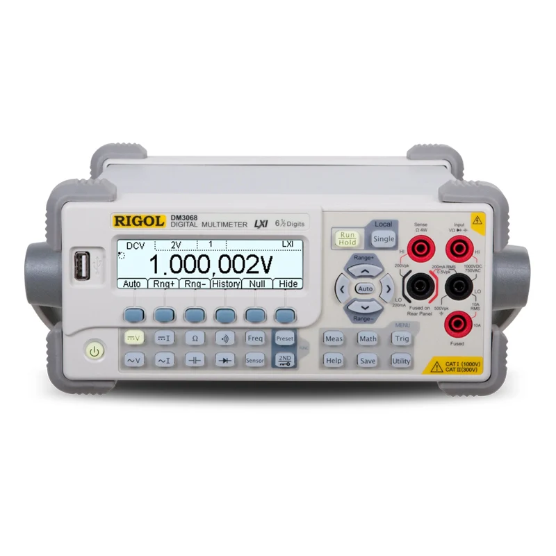 

RIGOL DM3068 Digital Multimeters 6.5 precision 10k rdgs/s fastest test rate 0.0035% DCV annual accuracy