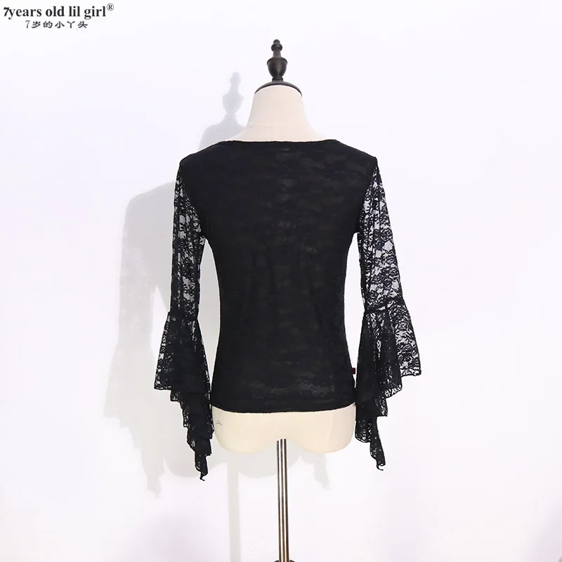 Новый испанский танец рубашка Flamengo рюшами танцевальный костюм Для женщин