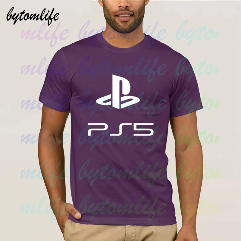 PS5 Playstation 5 футболка Летняя черная с принтом популярная хлопковая Футболка
