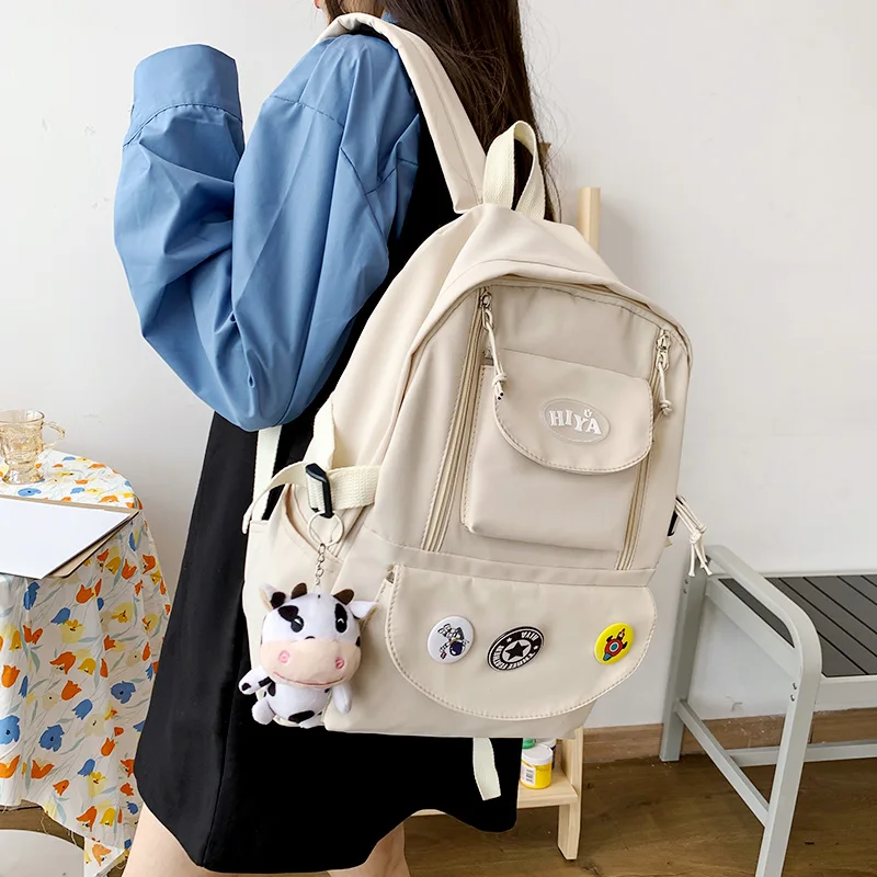 

Schoolgirl backpack for teenagers Cute school backpack for Korean women Harajuku Ulzzang style 2021 high school girls new bag