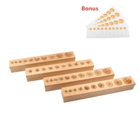 cylinder blocks montessori sensorial materials wooden toys kids educational equipment early learning tools economic version