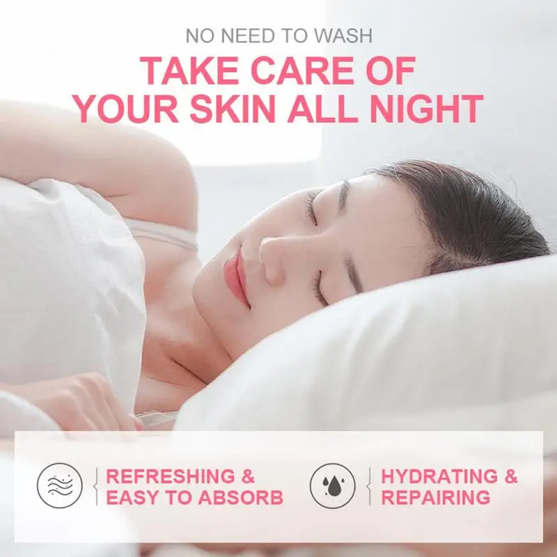 

blossoms Matcha Serum Face Mask Hyaluronic Acid Moisturizing Whiten Oil-Control Skin Care Sleep Mask 1pc