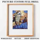 Картина на заказ LaoJieYuan квадратная Алмазная картина DIY картина Стразы Алмазная вышивка 3D вышивка крестиком украшение для дома