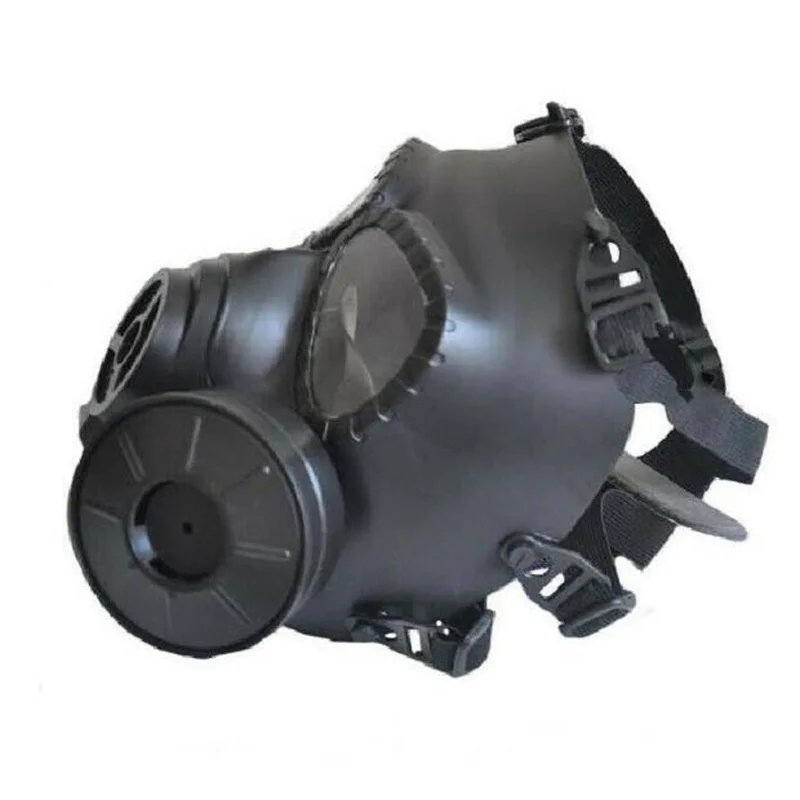 

Respirator Tactical Black Gas Mask Military Style Face Protective Mask Outdoor Full Facepiece