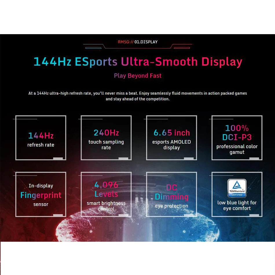 Global Version Nubia Redmagic 5G Game SmartPhones 8/12GB 128GB 6.65&quot 144HZ Snapdragon 865 NFC 55W Fast charging Mobible Phone |