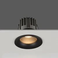 dimmable narrow border anti glare recessed cob led downlights ac85 265v 7w 12w 15w 18wled ceiling lamps hotel villa lighting