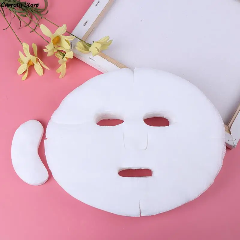 

100pcs/lot Disposable Face Mask Sheet Paper Cotton Face Mask DIY Soft Non-toxic Pure Facemask Sheet Beauty Tools Breathable
