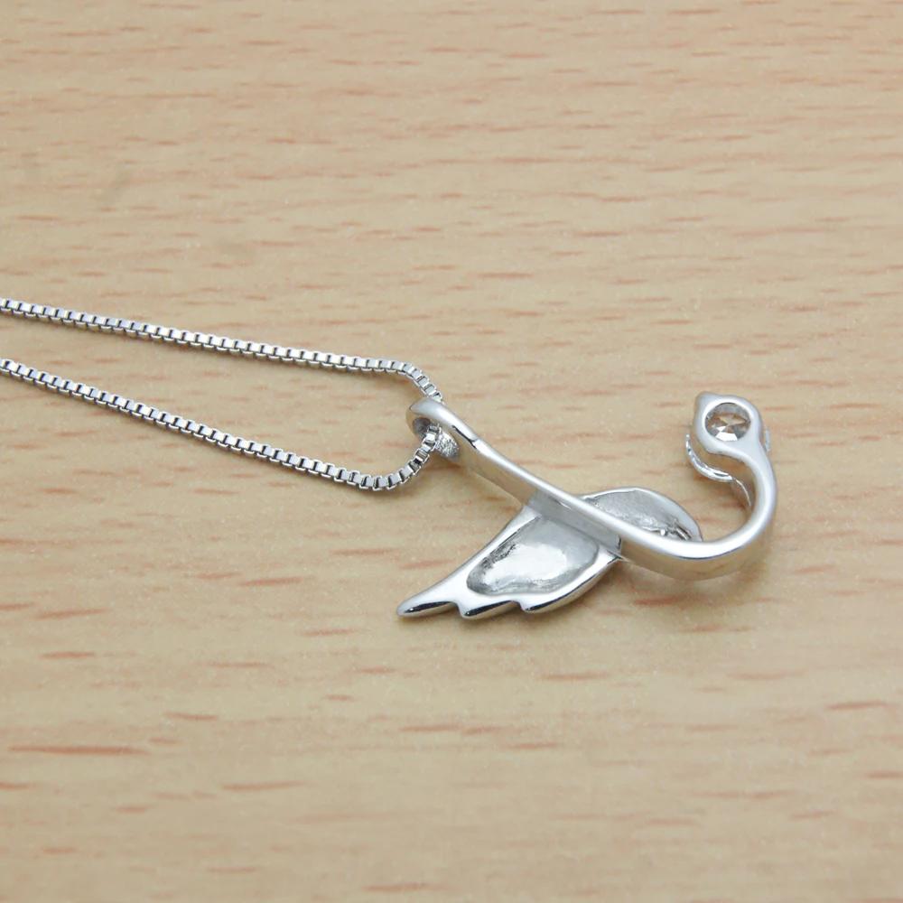 Модный простой Ласточка 925 Серебряное колье с подвесками женские ключицы цепи